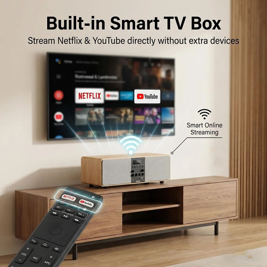 MUZEE M10 All-in-One Heimkino- & Karaoke-System