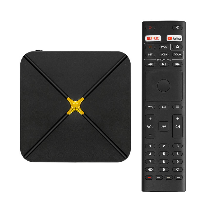 HLQ-Max – Hochauflösender 4K Smart TV Box | Schneller Quad-Core-Mediaplayer mit Netzwerkzugang