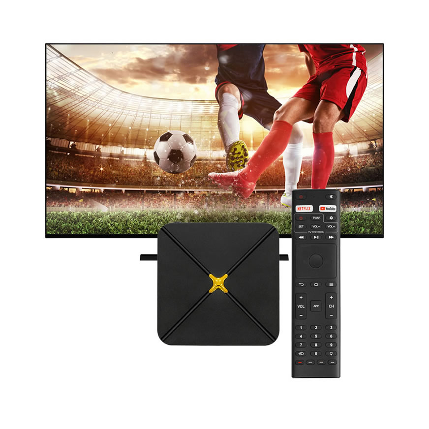 HLQ-Max 4K HDR Smart TV Box | Quad-Core High-Speed Network Media Player